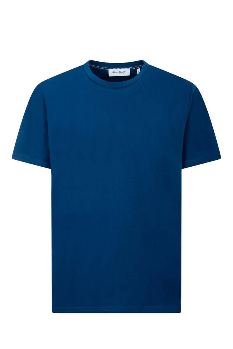 T-Shirt Blue Royal Mezze Maniche – Max Martini Milano