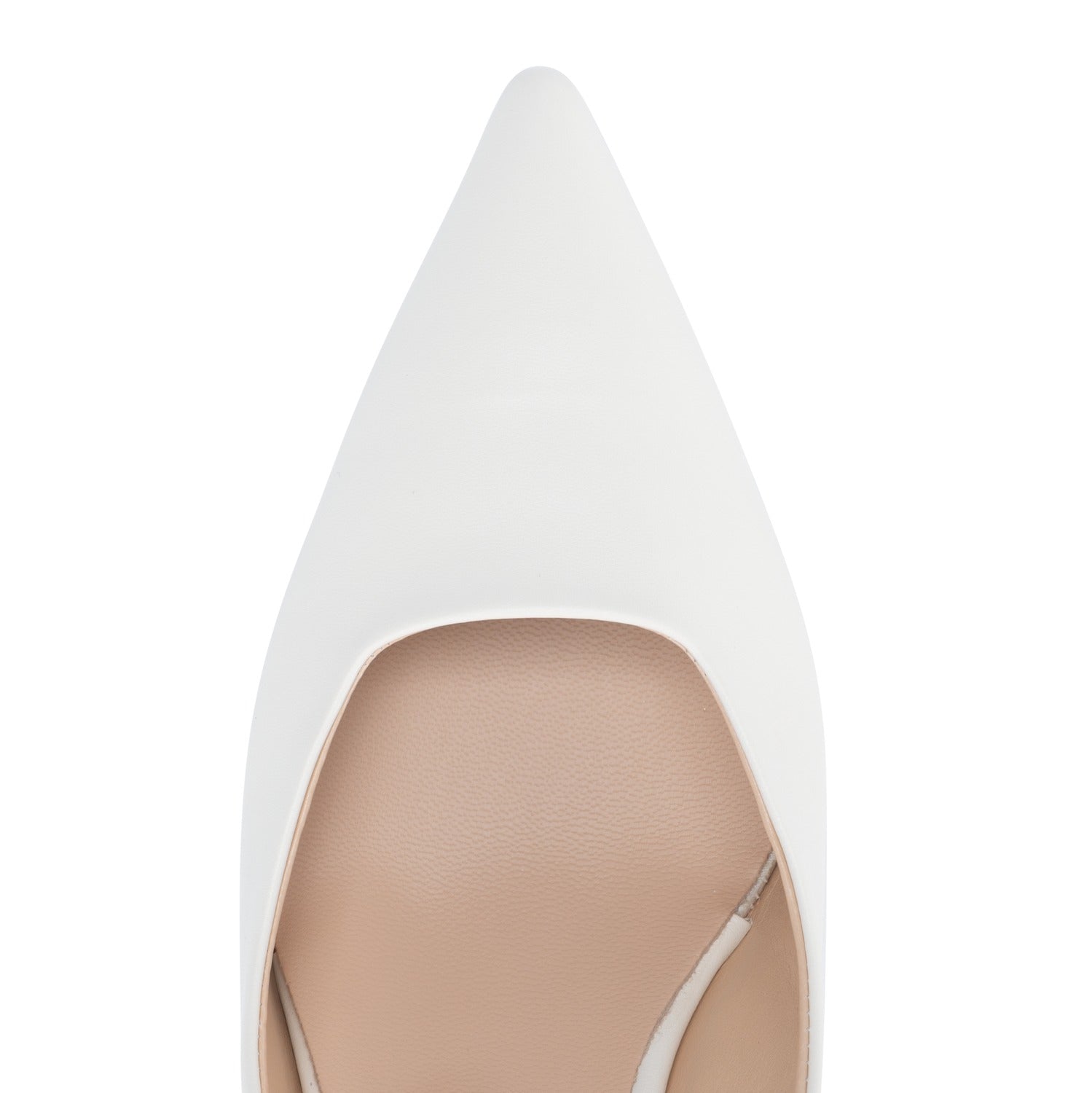 Scarpe Made in Italy Tacco Basso Colore Off White