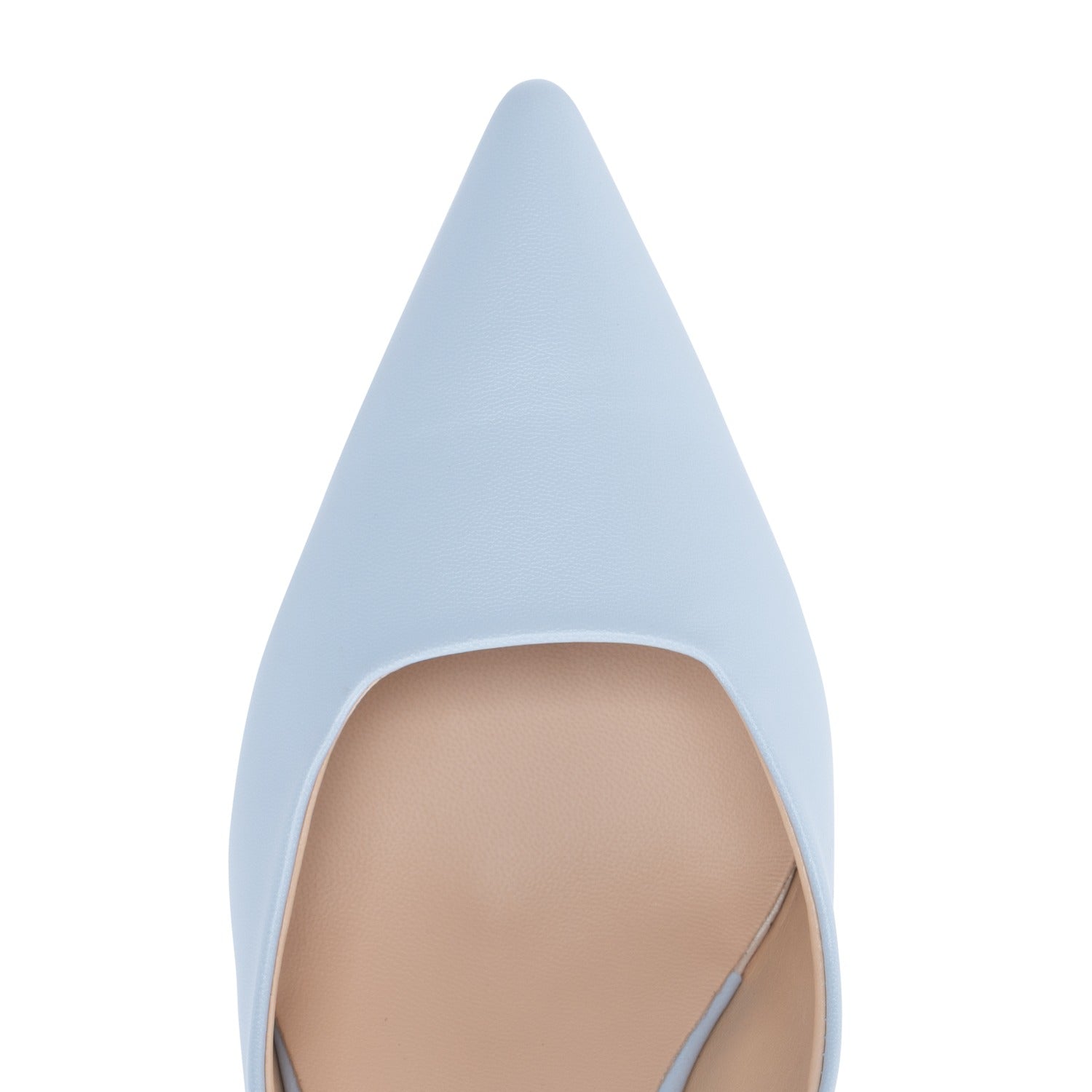 Scarpe Made in Italy Tacco Basso Colore Celeste