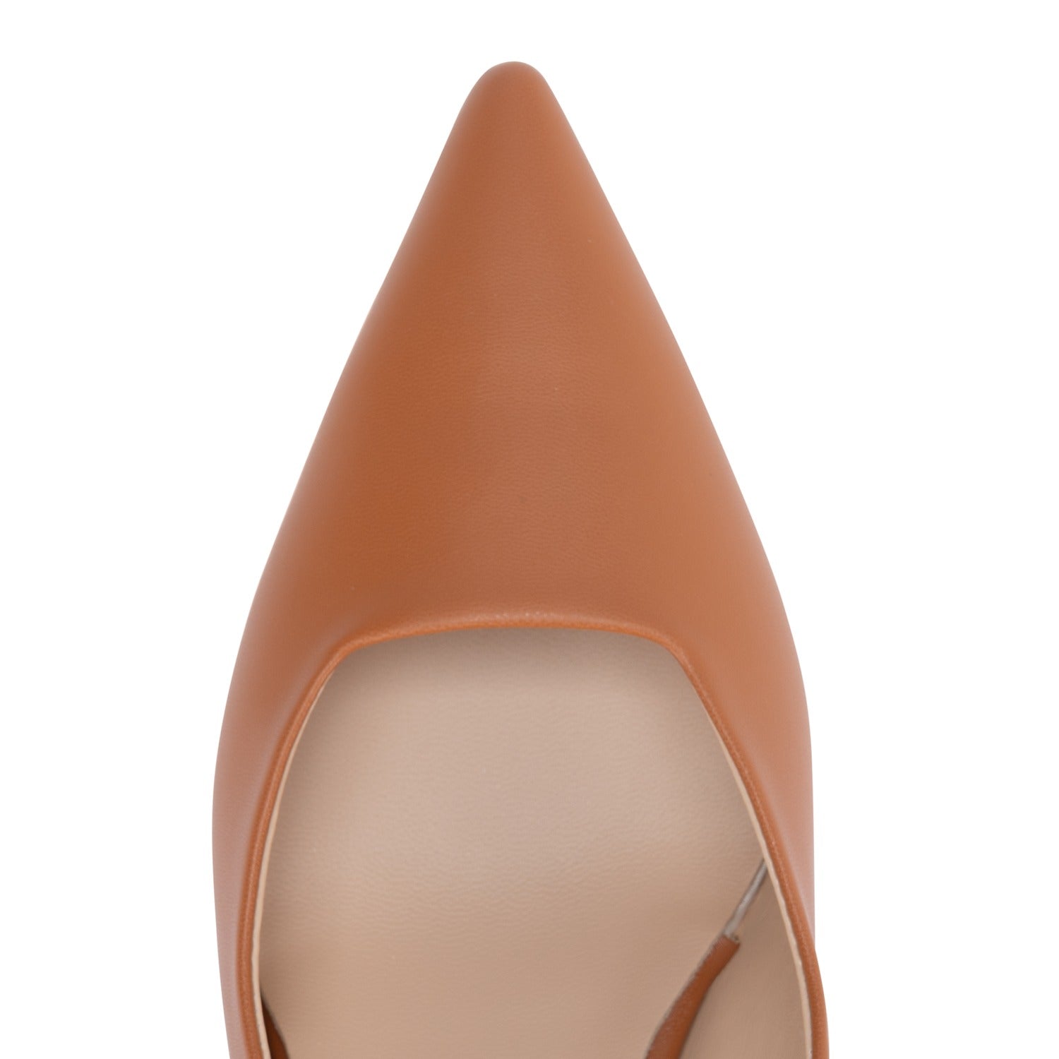 Scarpe Made in Italy Tacco Basso Colore Cuoio