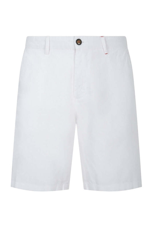Bermuda Uomo Lino Bianco