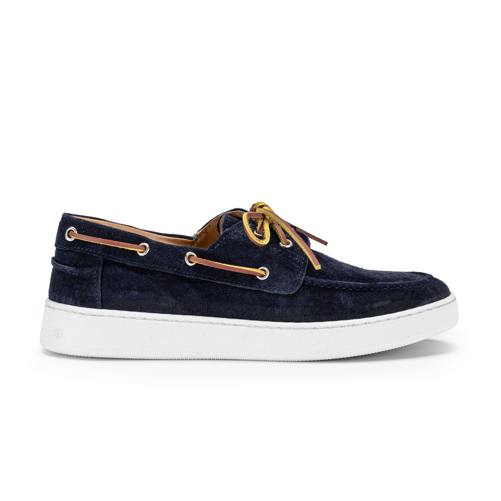 Scarpa a Barca Camoscio Blue