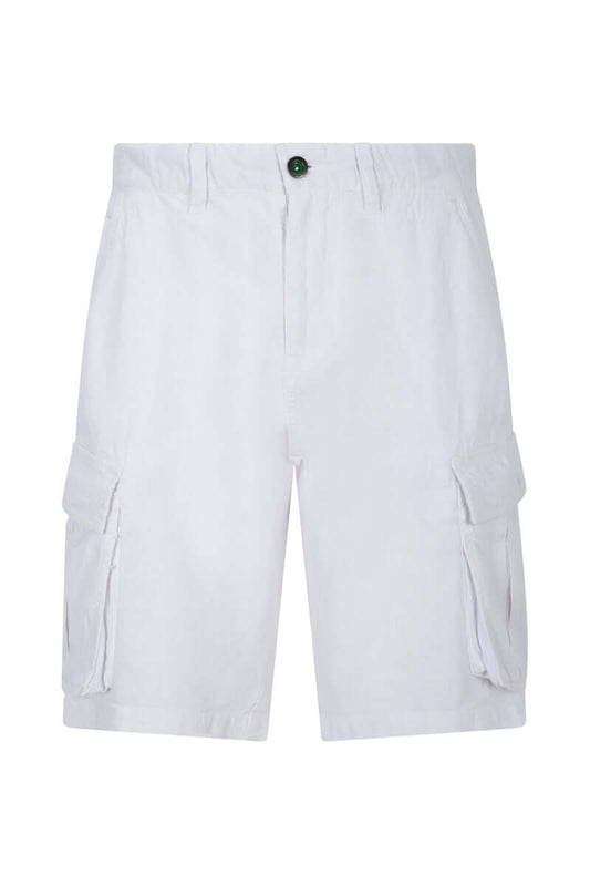 Bermuda Uomo Lino Tasconi Bianco
