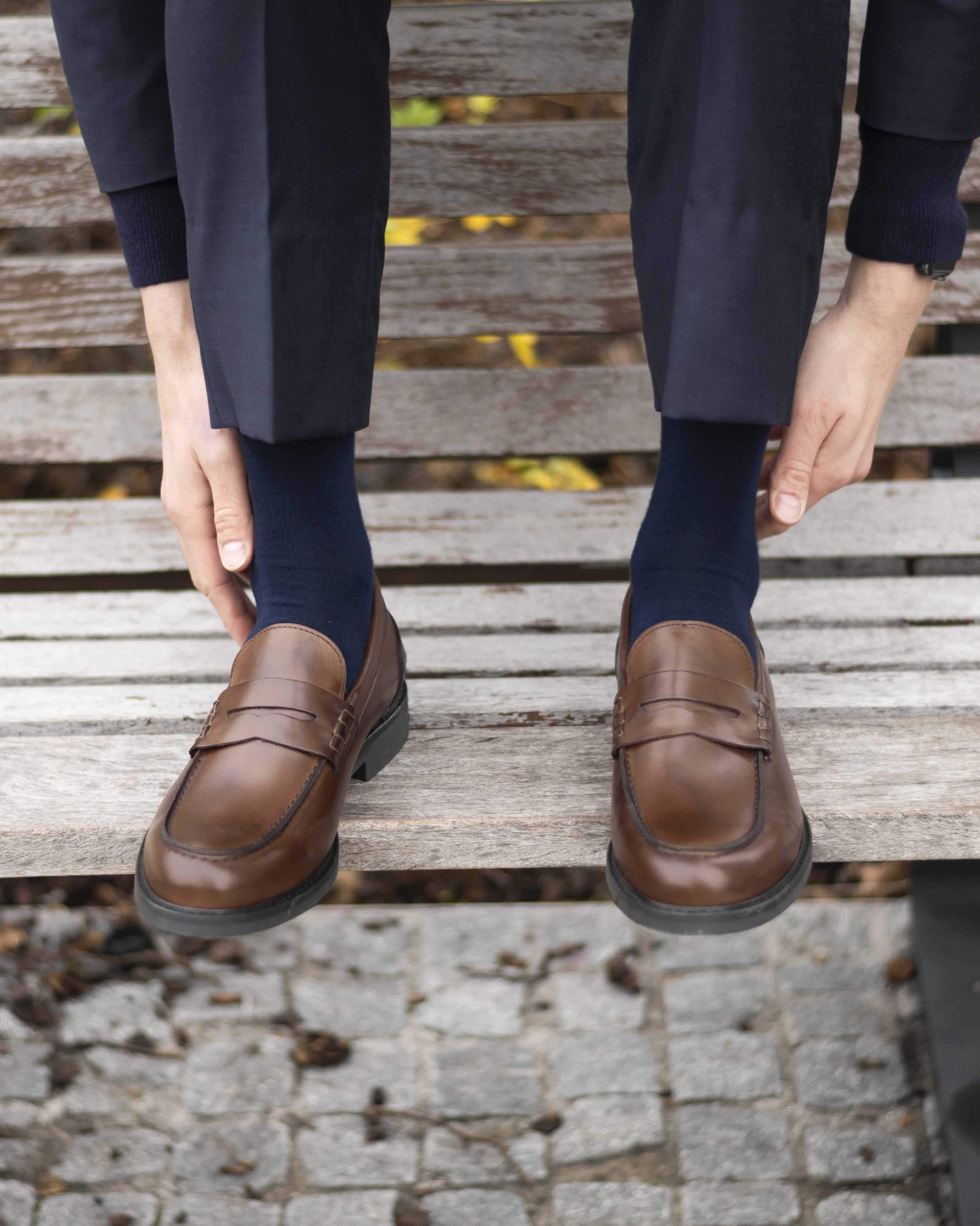 Mocassin Moro avec semelle en caoutchouc