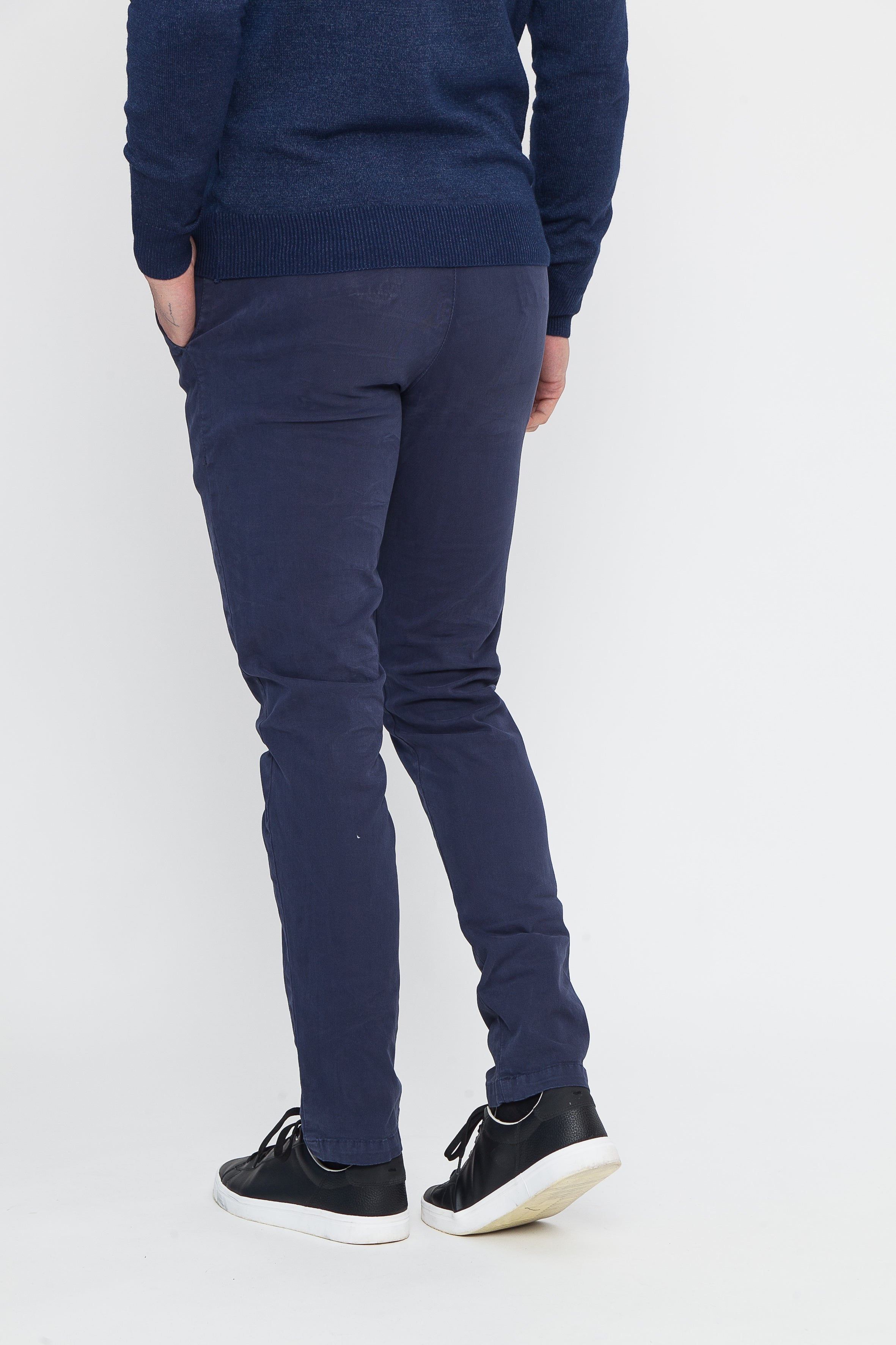 Pantalone in Cotone Royal Blue Extra Slim