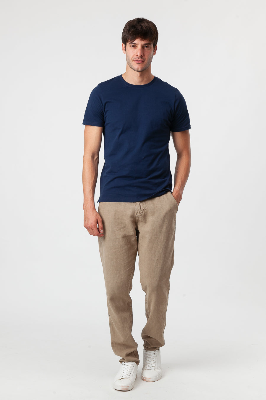 Lino Camel trousers
