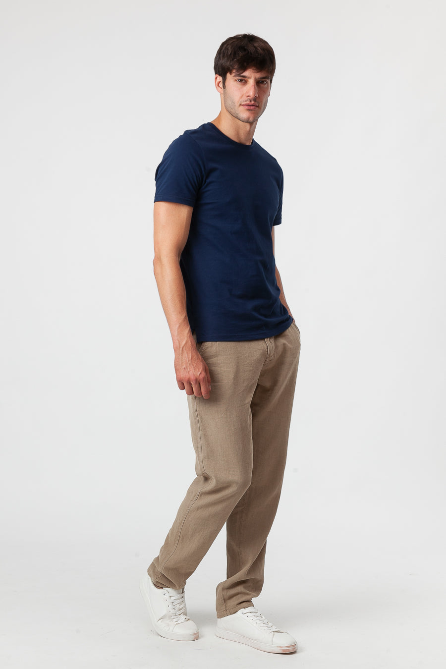 Lino Camel trousers
