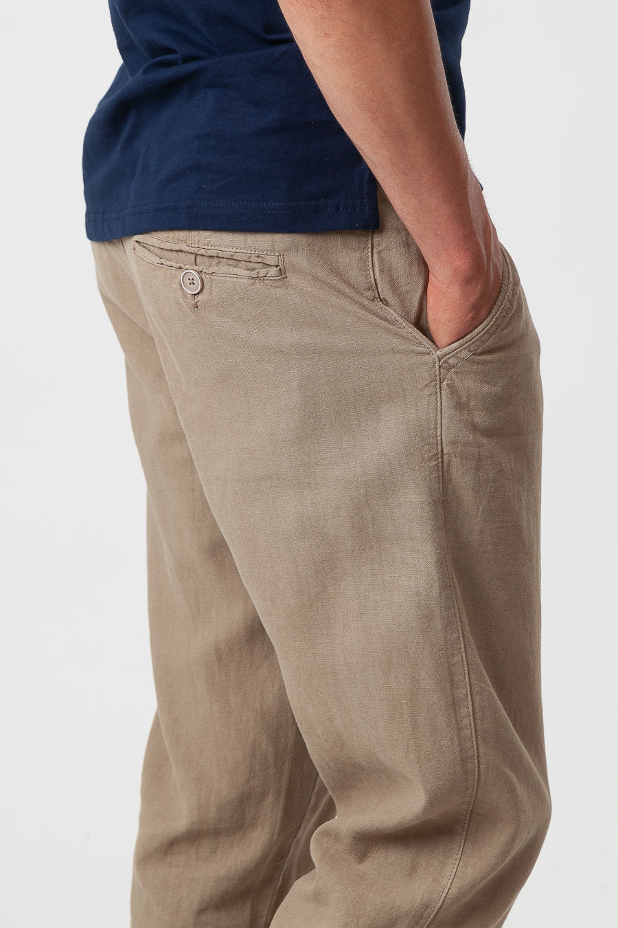 Lino Camel trousers