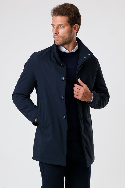 Giubbotto Tecnico Blu Collo Mao