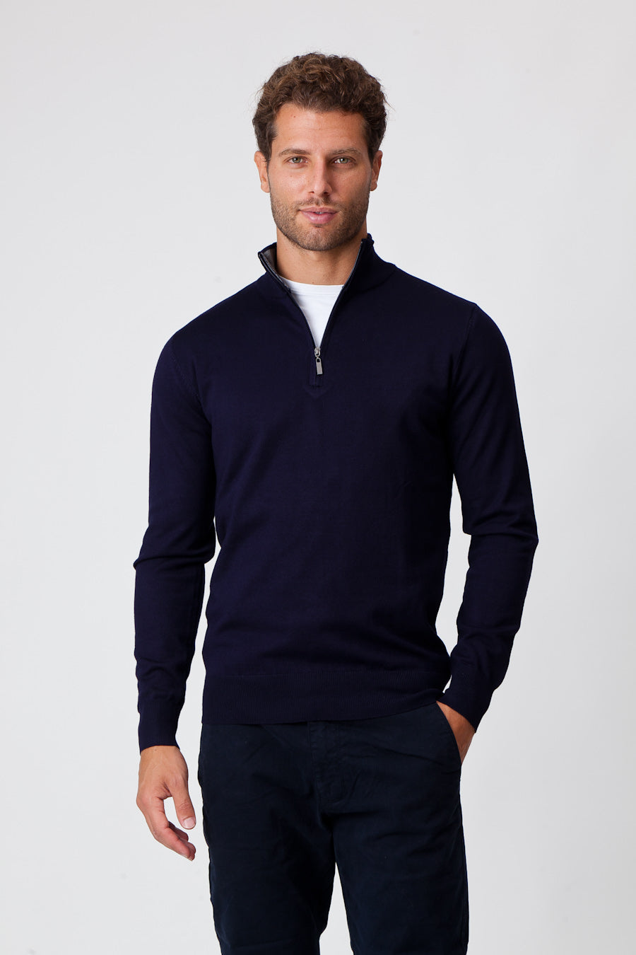 Maglione Lana Merino Blue