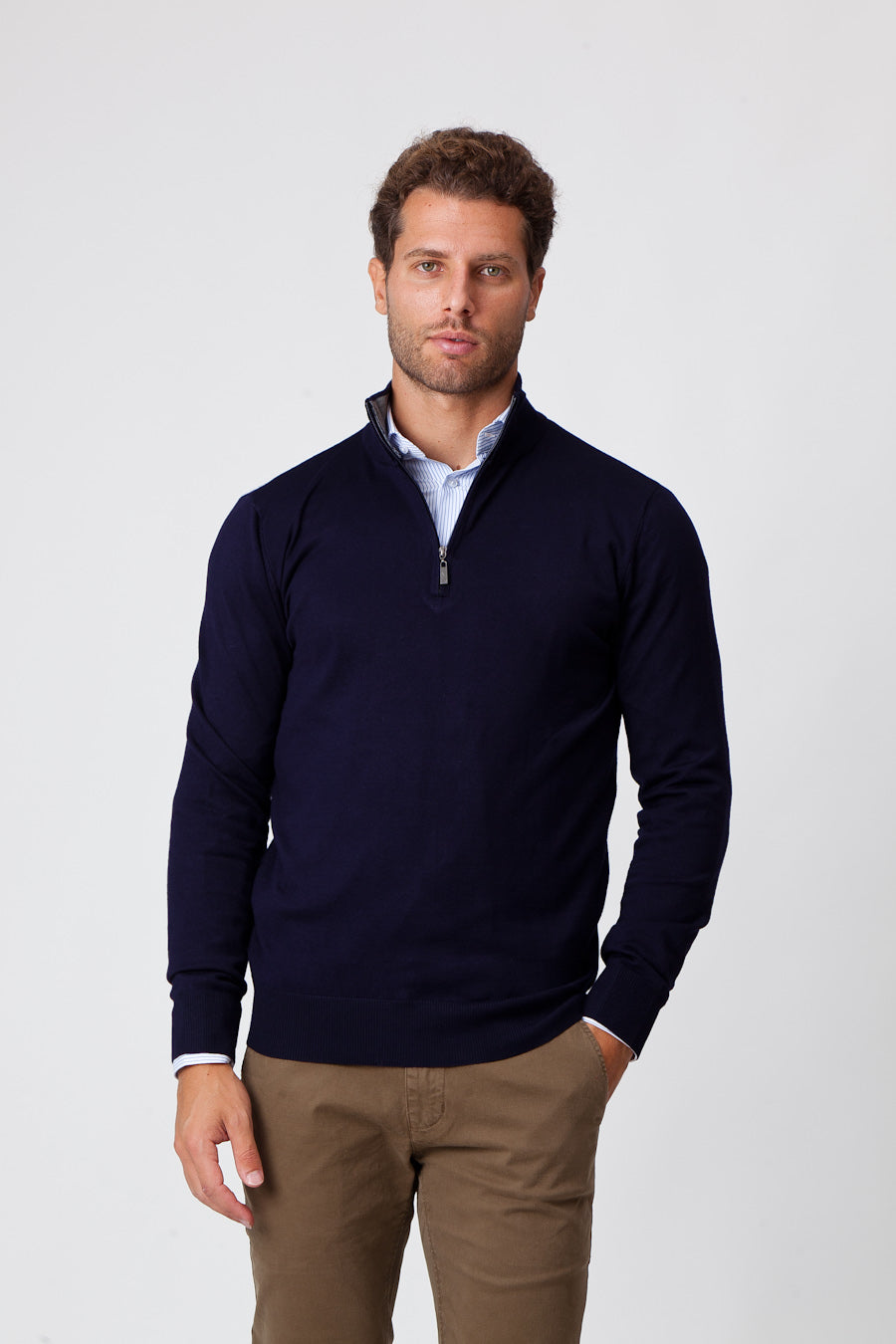 Maglione Lana Merino Blue
