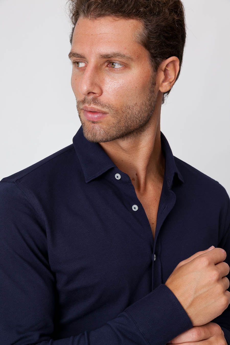 Blaues Poloshirt