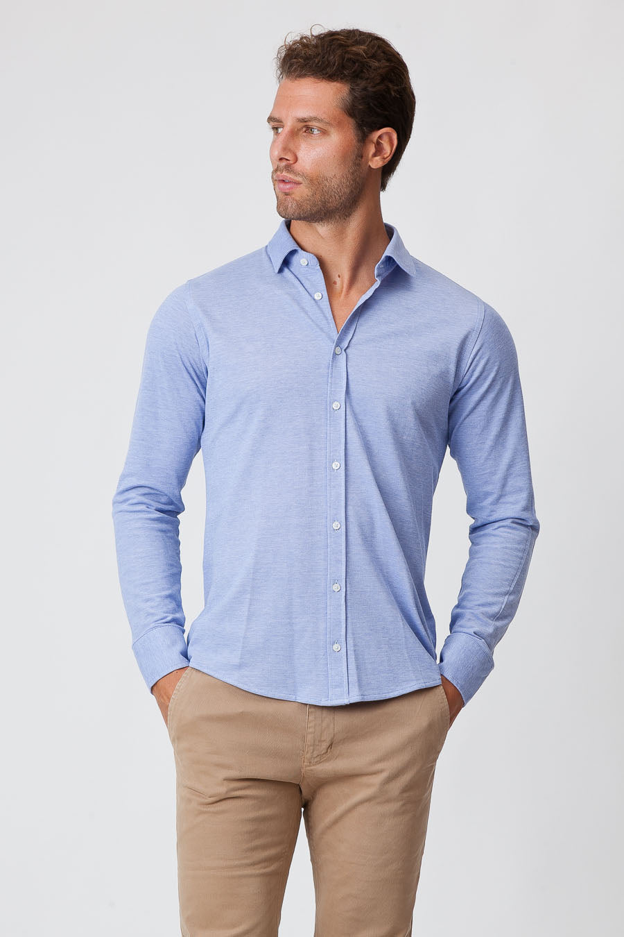 Poloshirt Hellblau