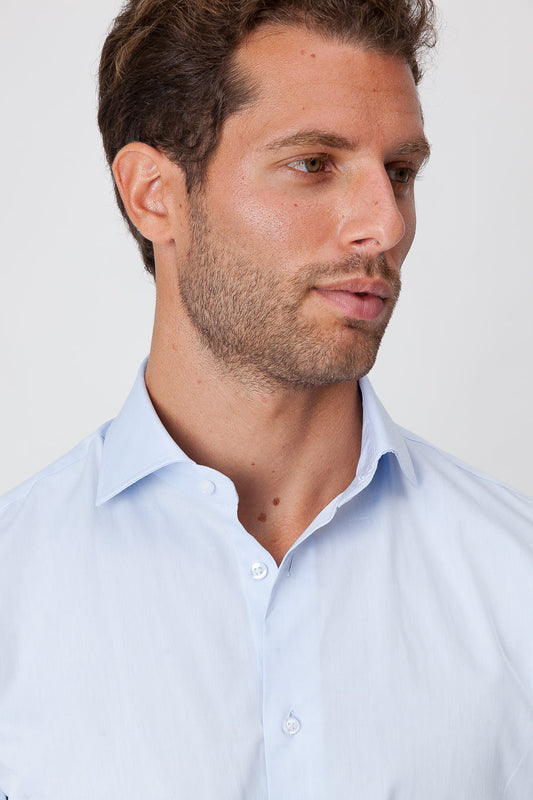 Chemise Oxford à col italien