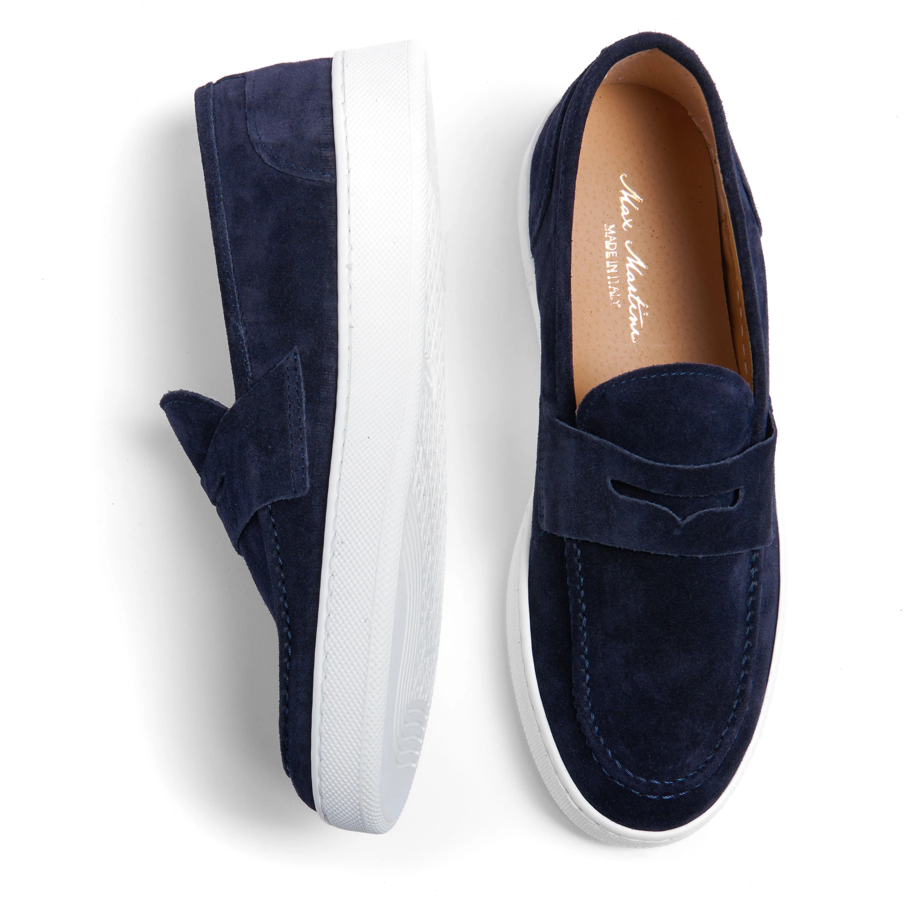 Mocassino Camoscio New Blue