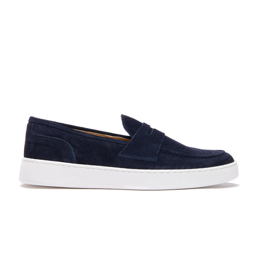 Mocassino Camoscio New Blue