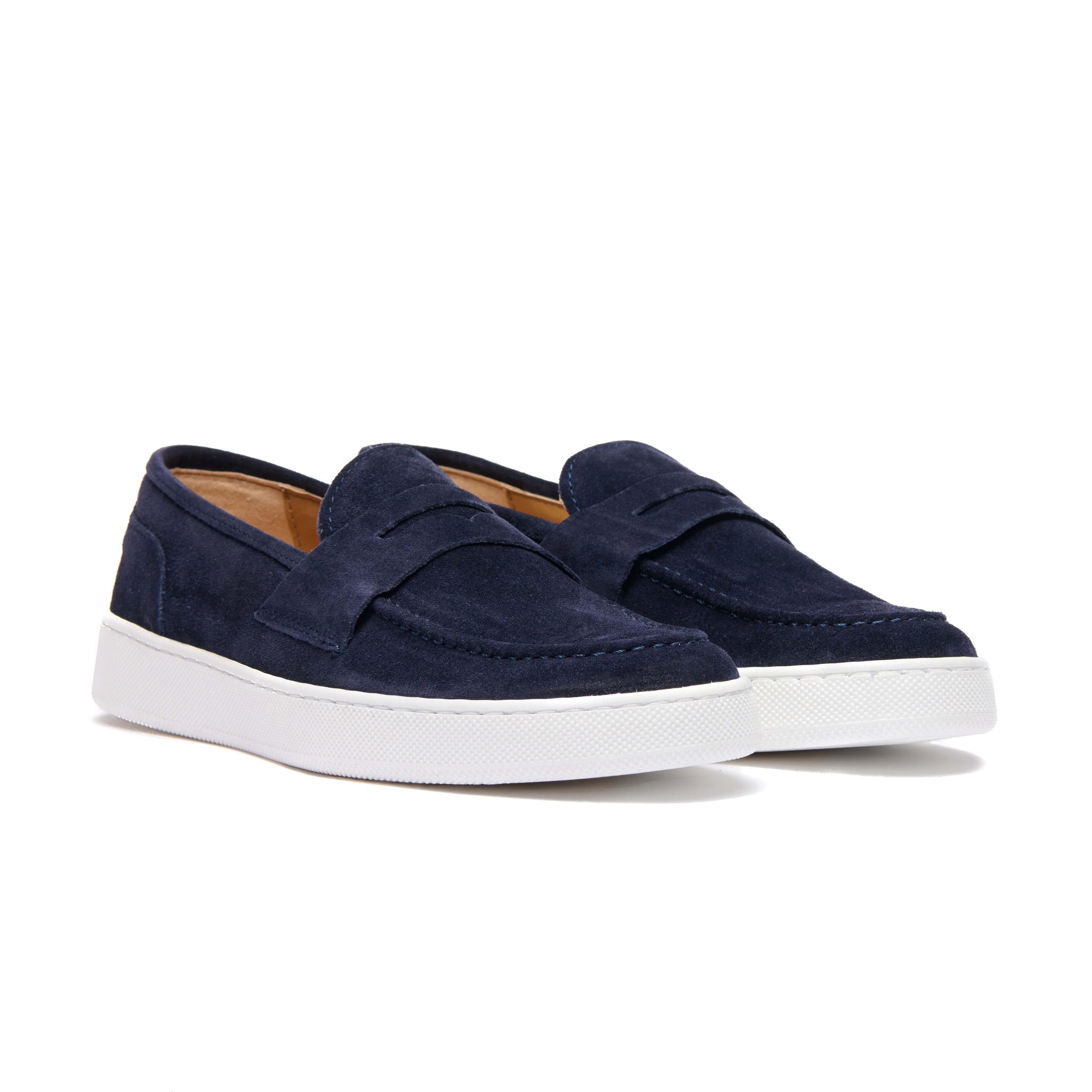 Mocassino Camoscio New Blue