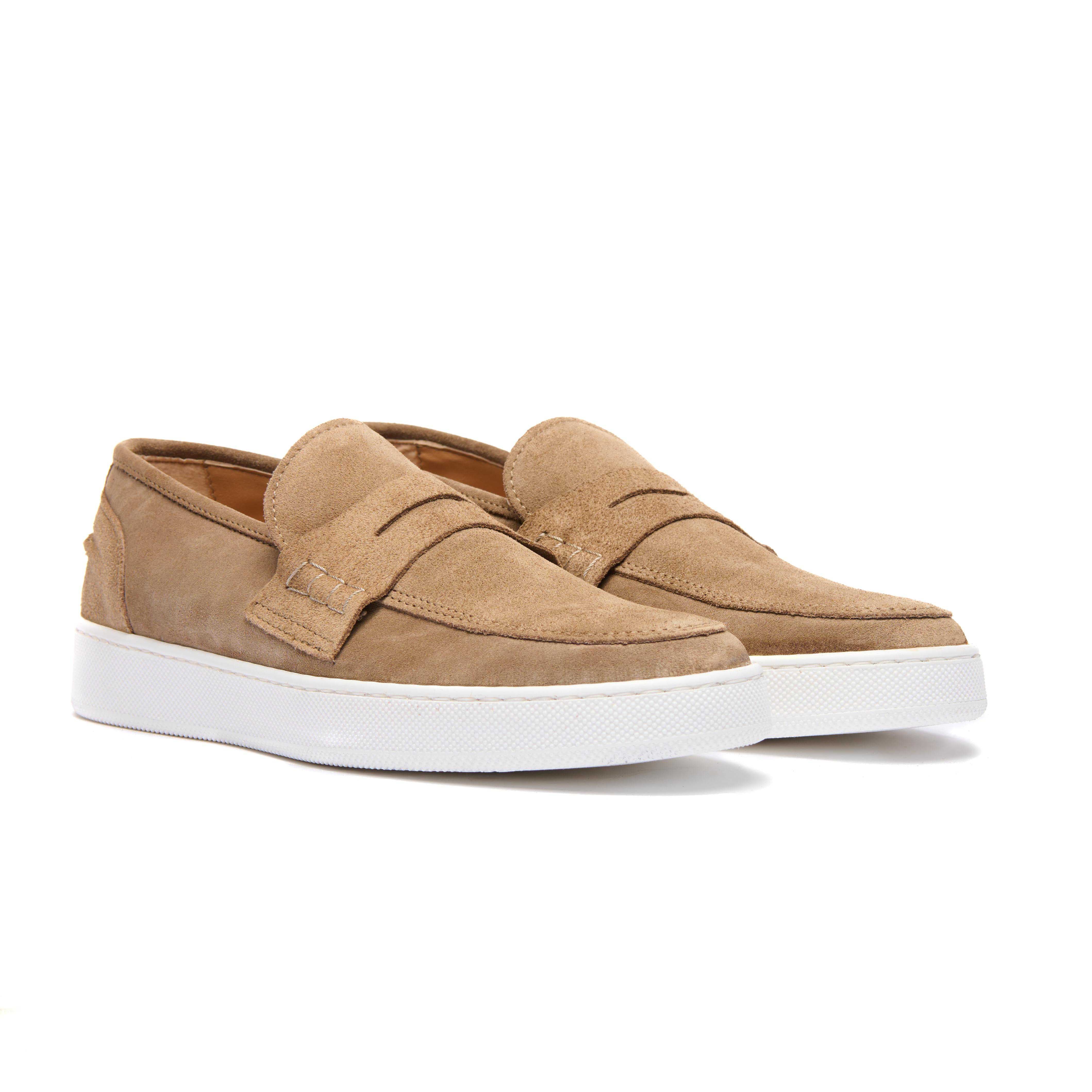 Mocassino Camoscio Sabbia
