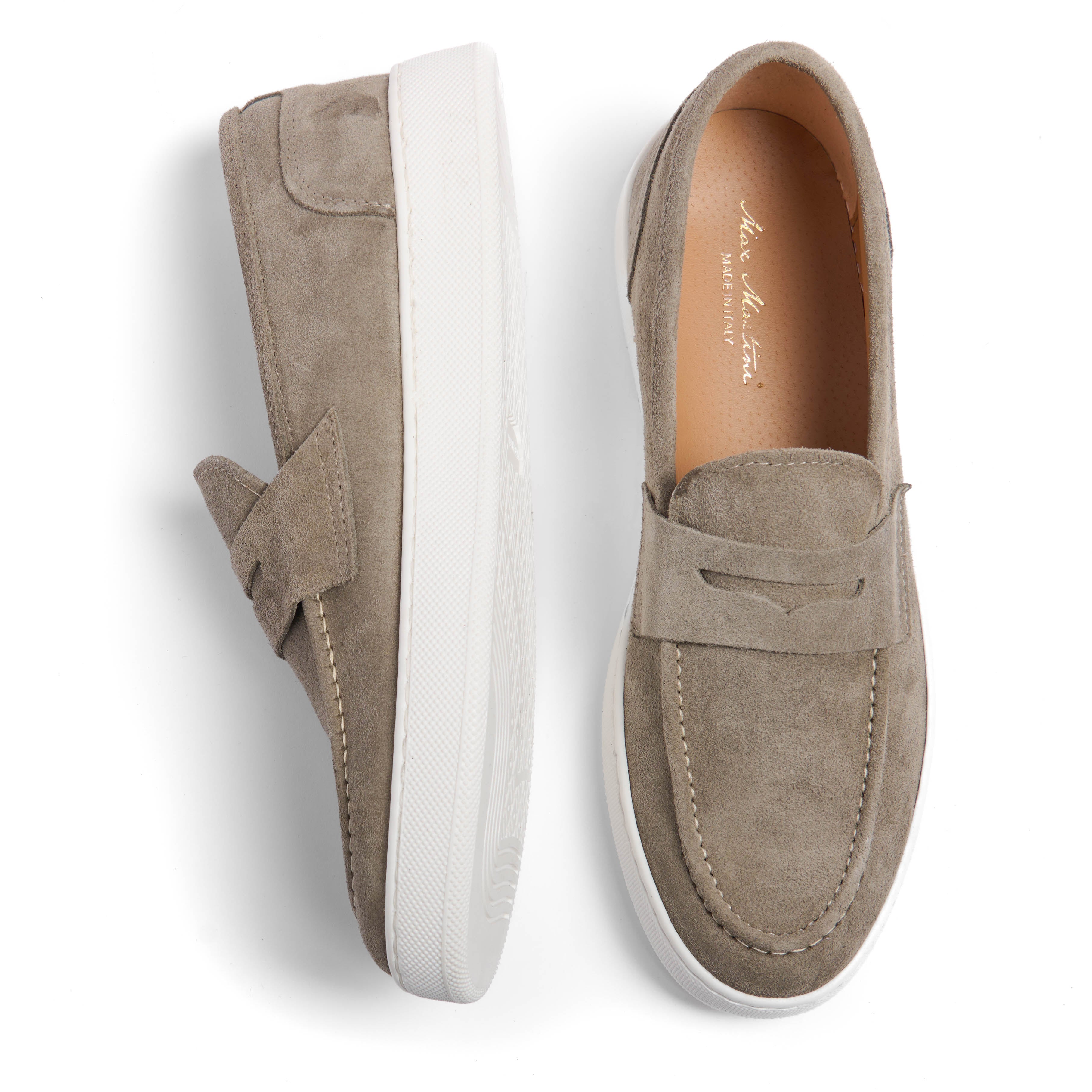 Mocassino Camoscio New Taupe