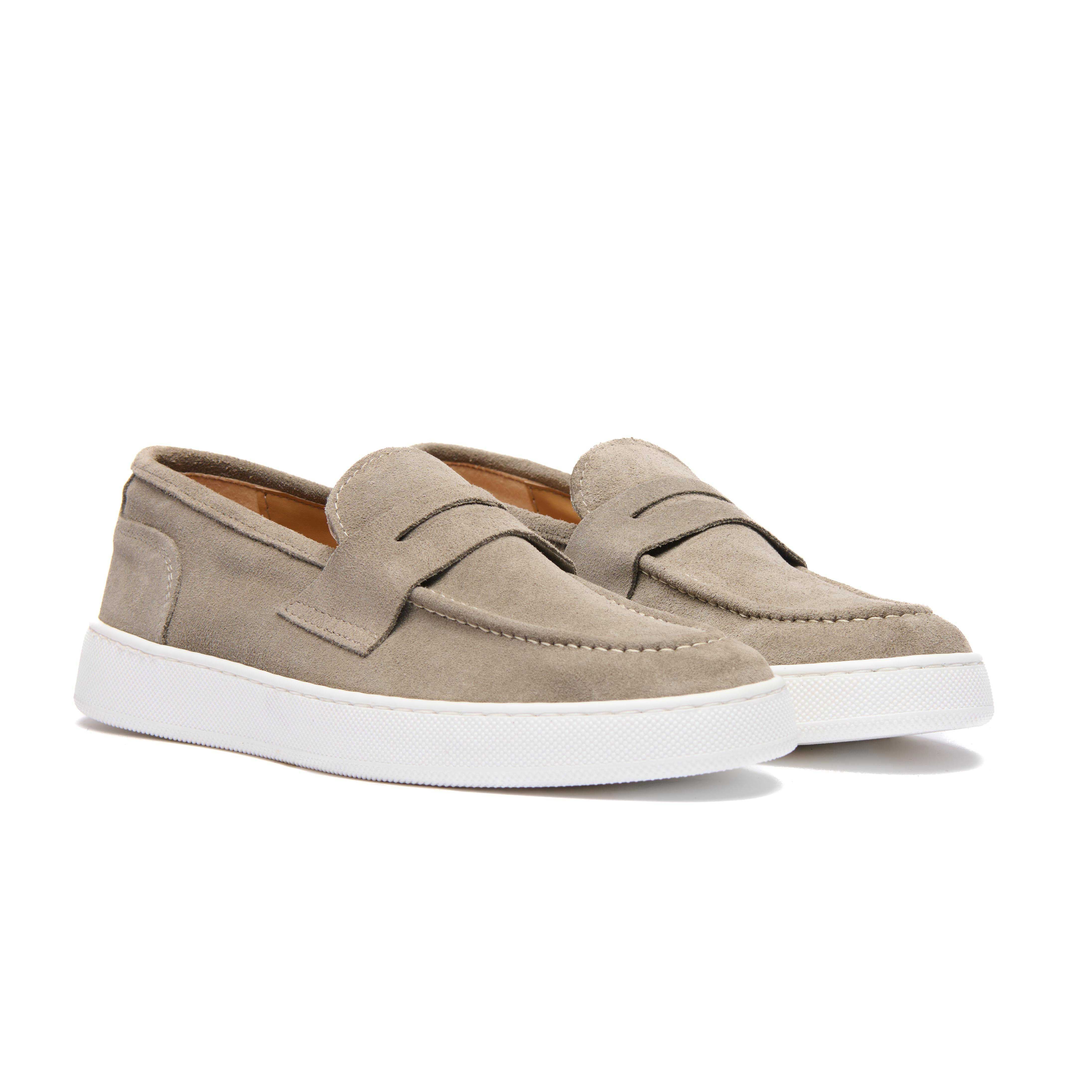 Mocassino Camoscio New Taupe