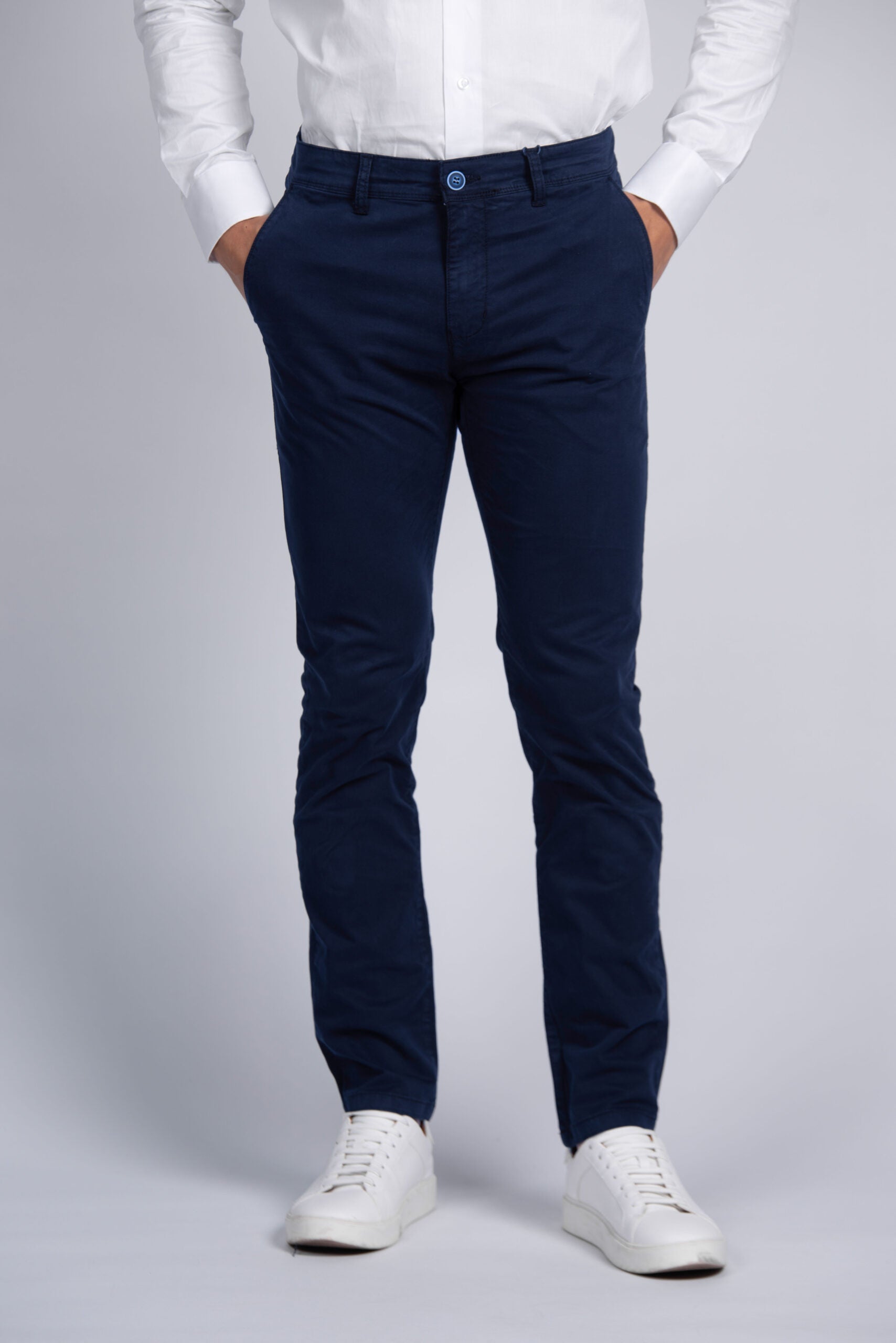 Pantalone in Cotone Blue Extra Slim