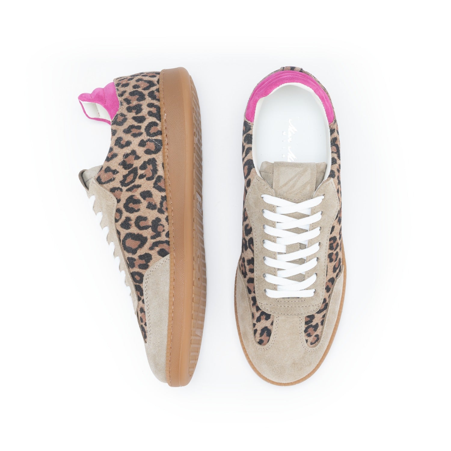 Sneakers Premium da Donna Bianca Fucsia