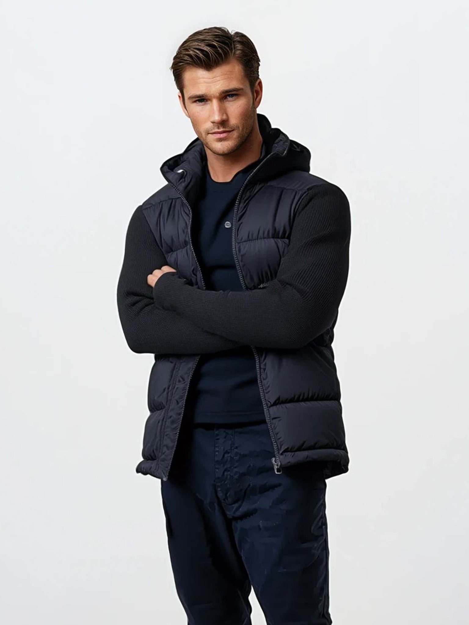 Giubbino Maglione Blue Cappuccio Pre-Order