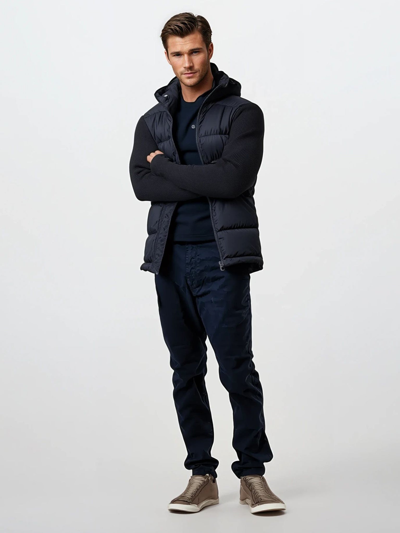 Giubbino Maglione Blue Cappuccio Pre-Order