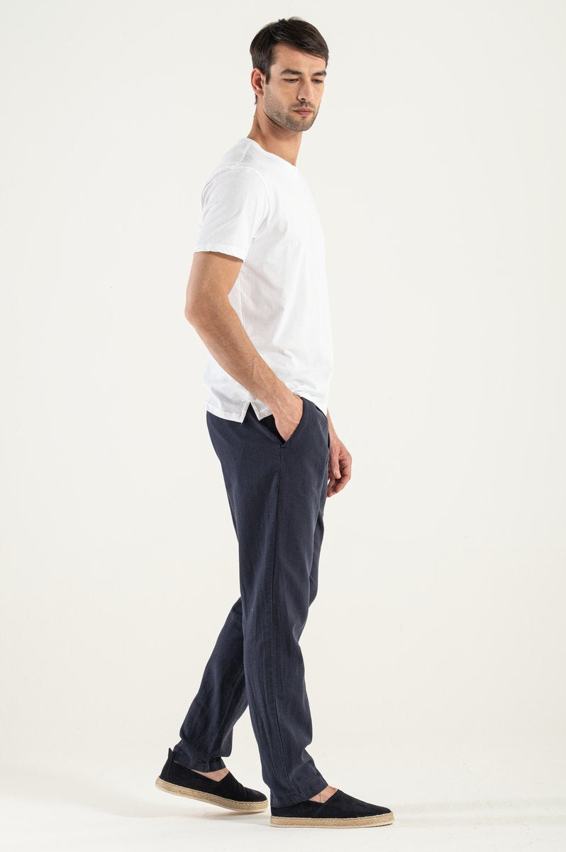 Pantalone di Lino Blue