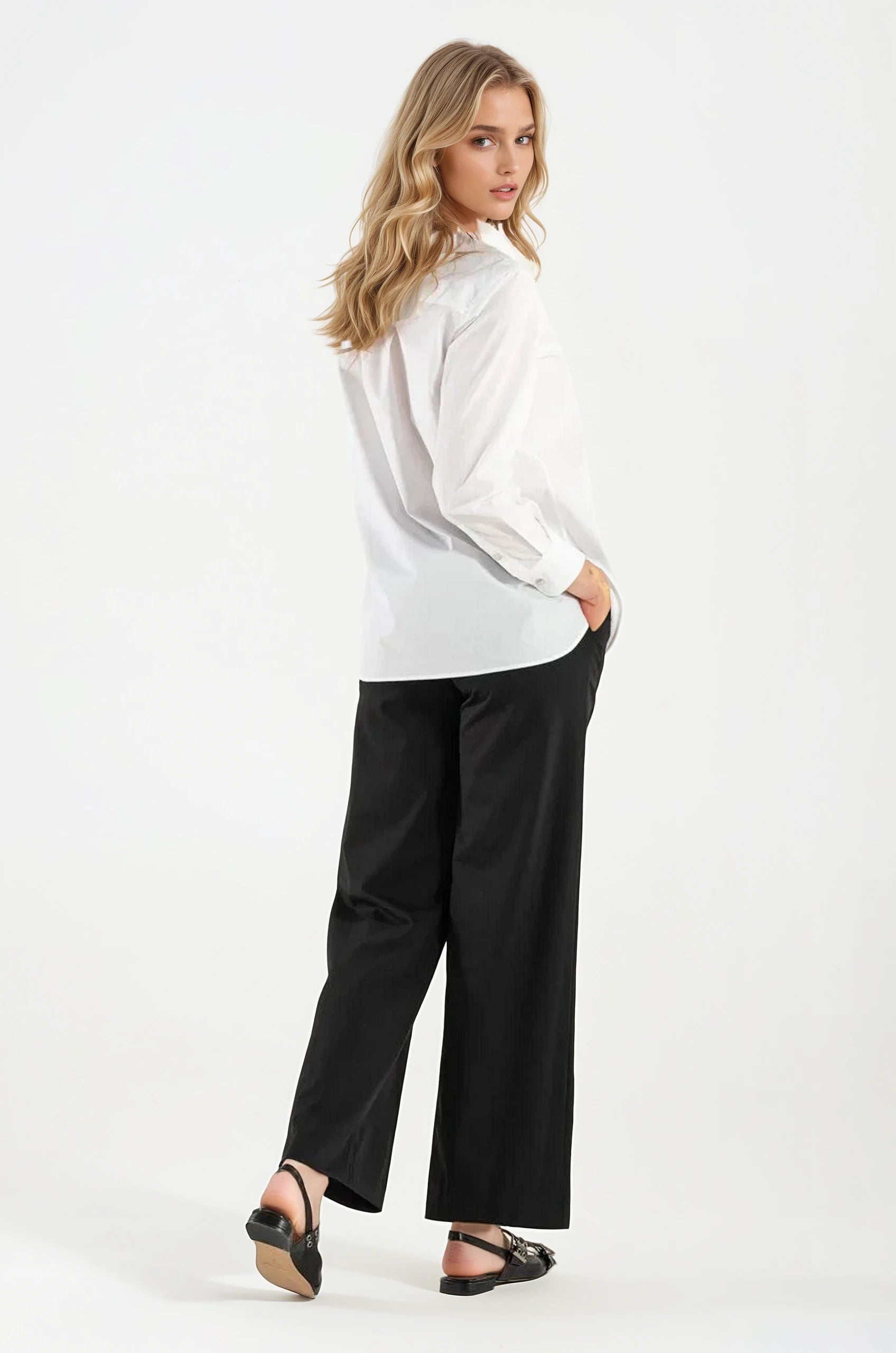 Camicia di Cotone Bianca Milano