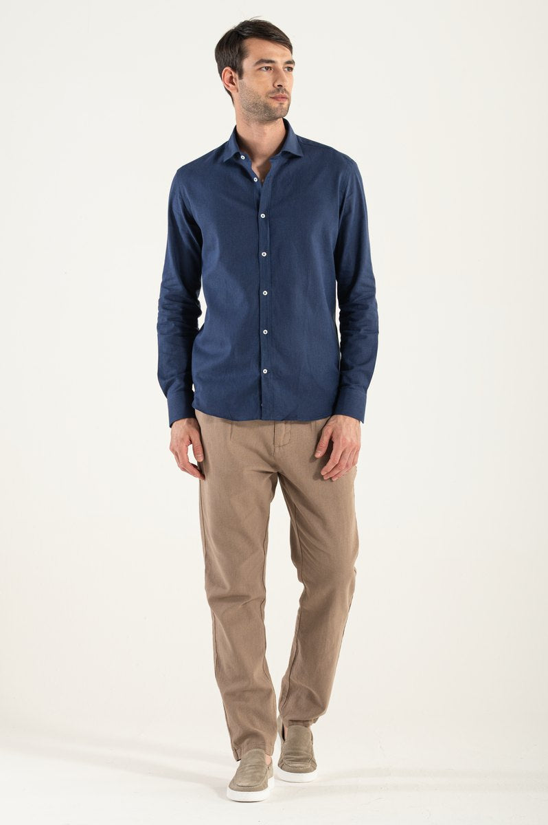 Lino Blue Shirt