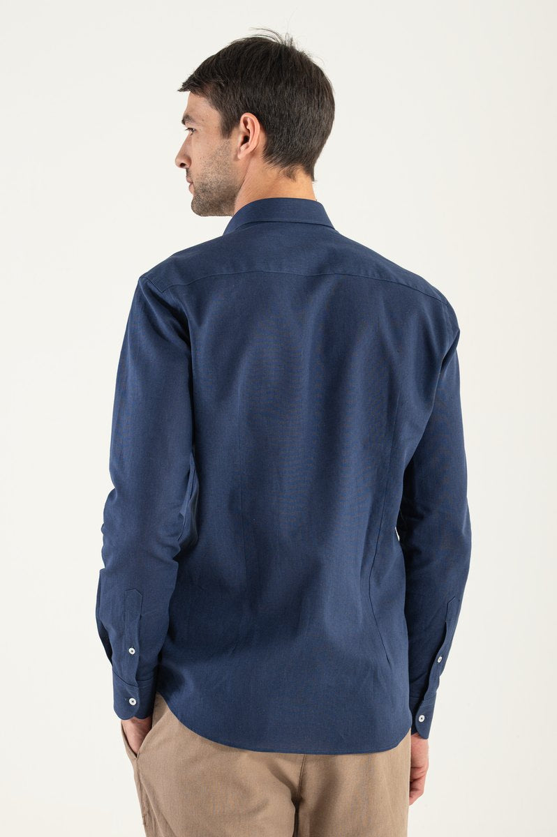 Lino Blue Shirt