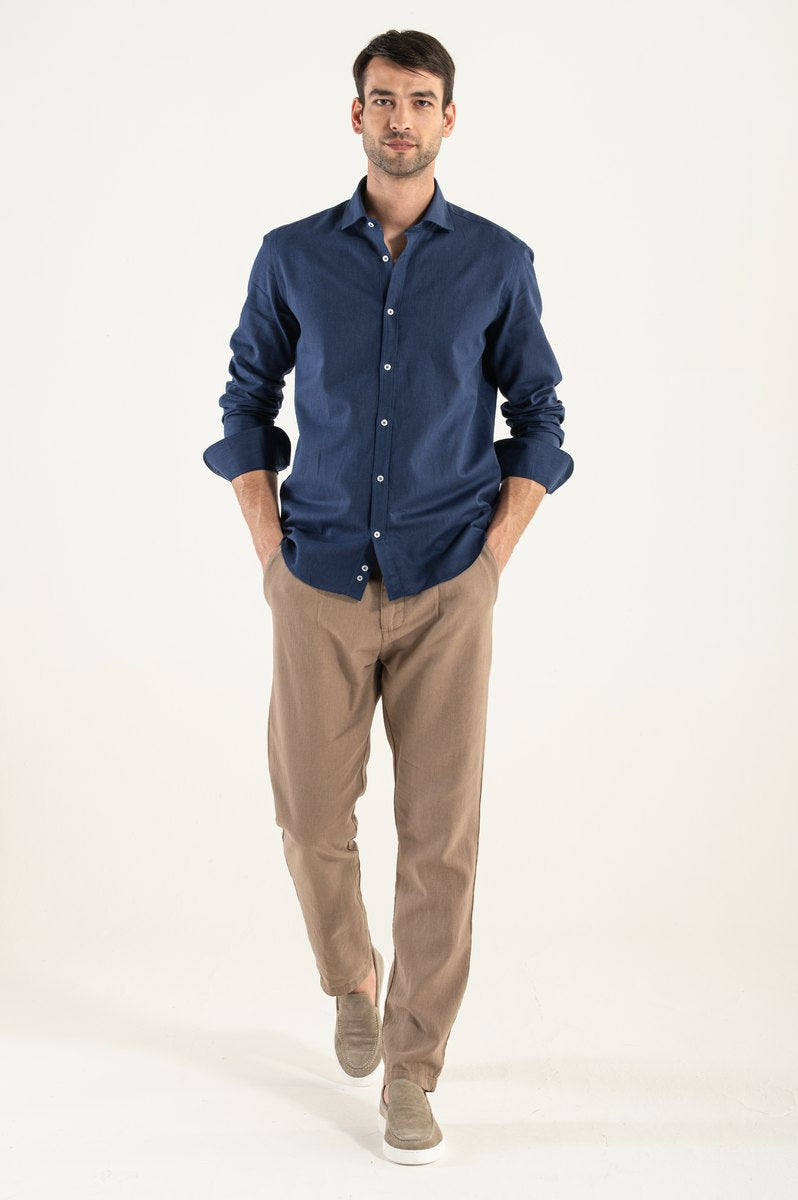 Lino Blue Shirt