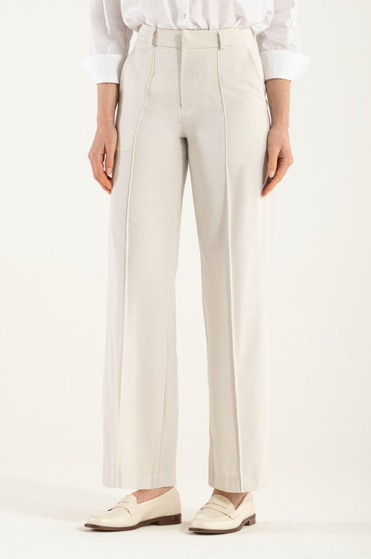 Pantaloni cormoranți culoarea mătase