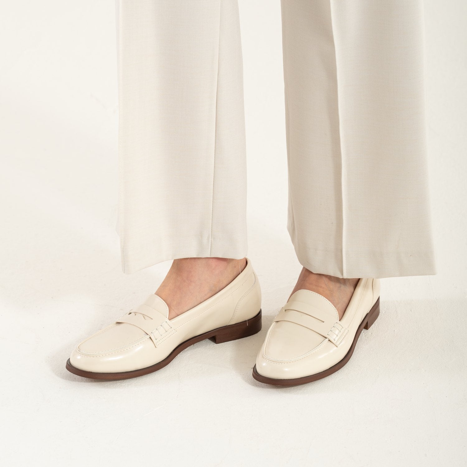 Mocassini Made in Italy Colore Off White