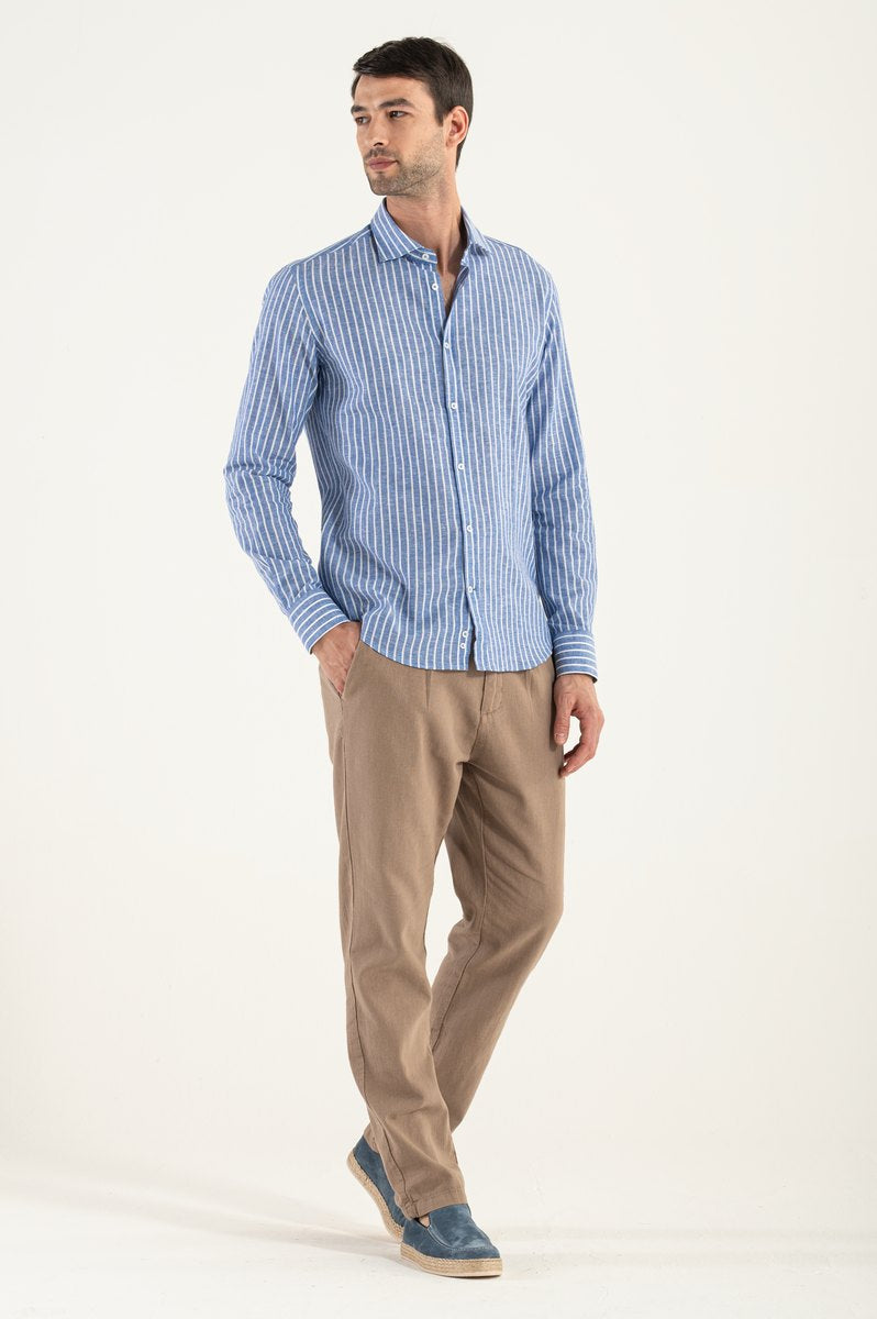Striped linen shirt