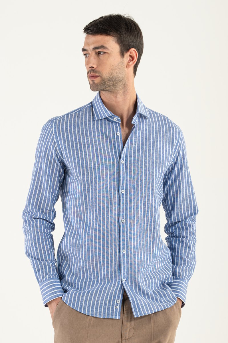 Striped linen shirt