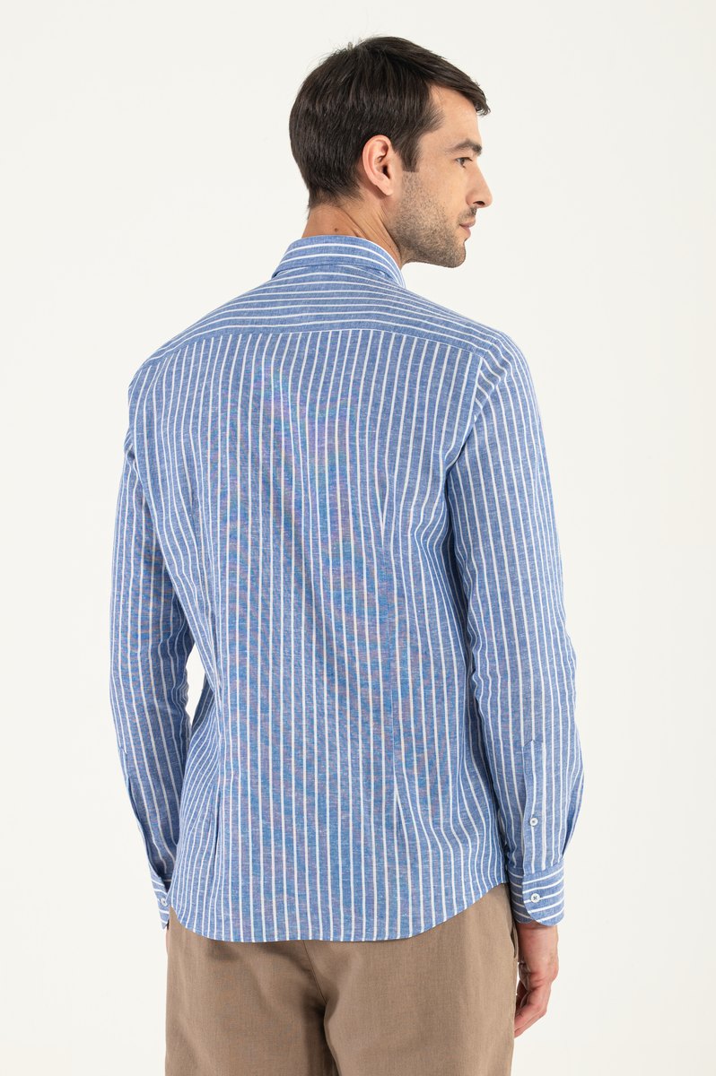 Striped linen shirt