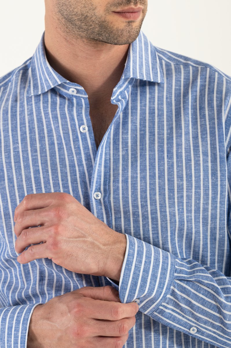 Striped linen shirt