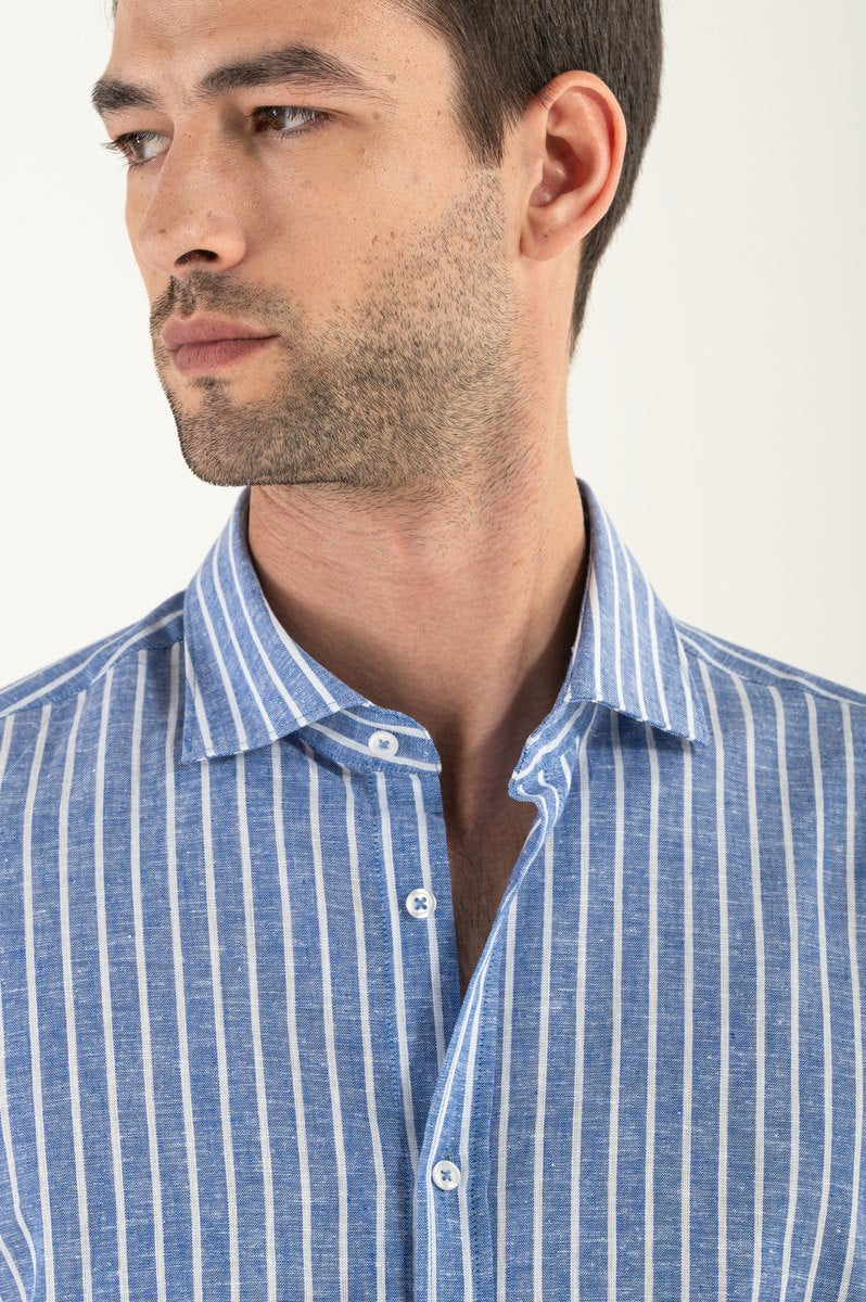Striped linen shirt