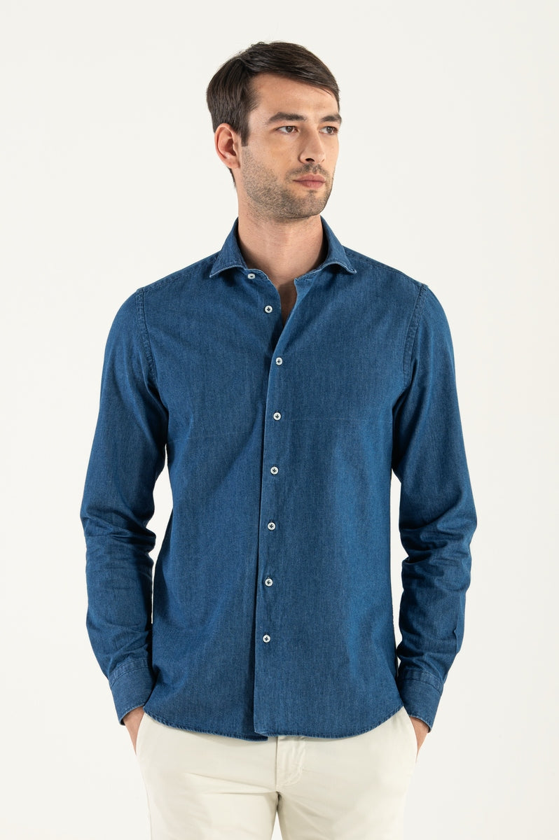 Herren -Jeanshemd