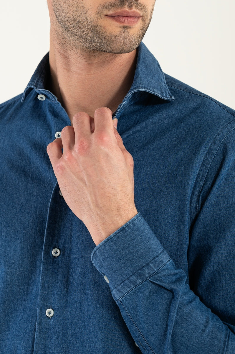 Herren -Jeanshemd