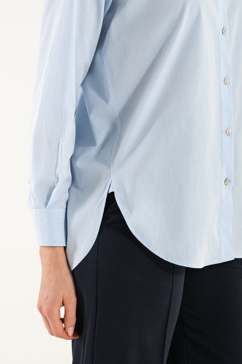 Camicia di Cotone Celeste Milano
