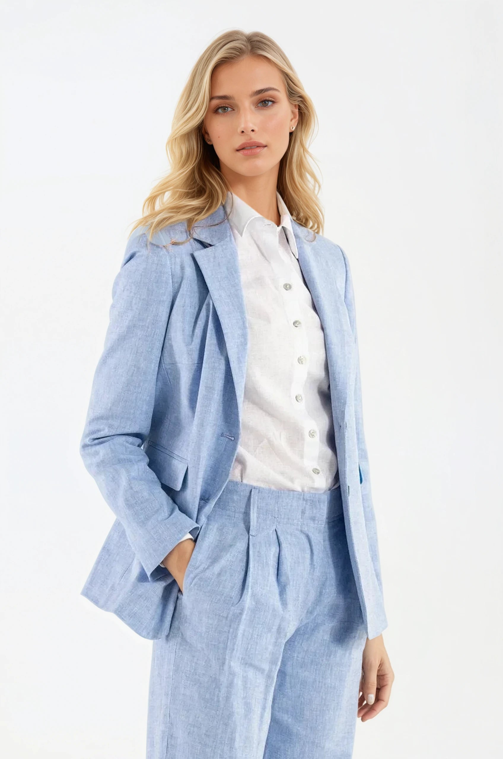 Blazer Milano Colore Cielo