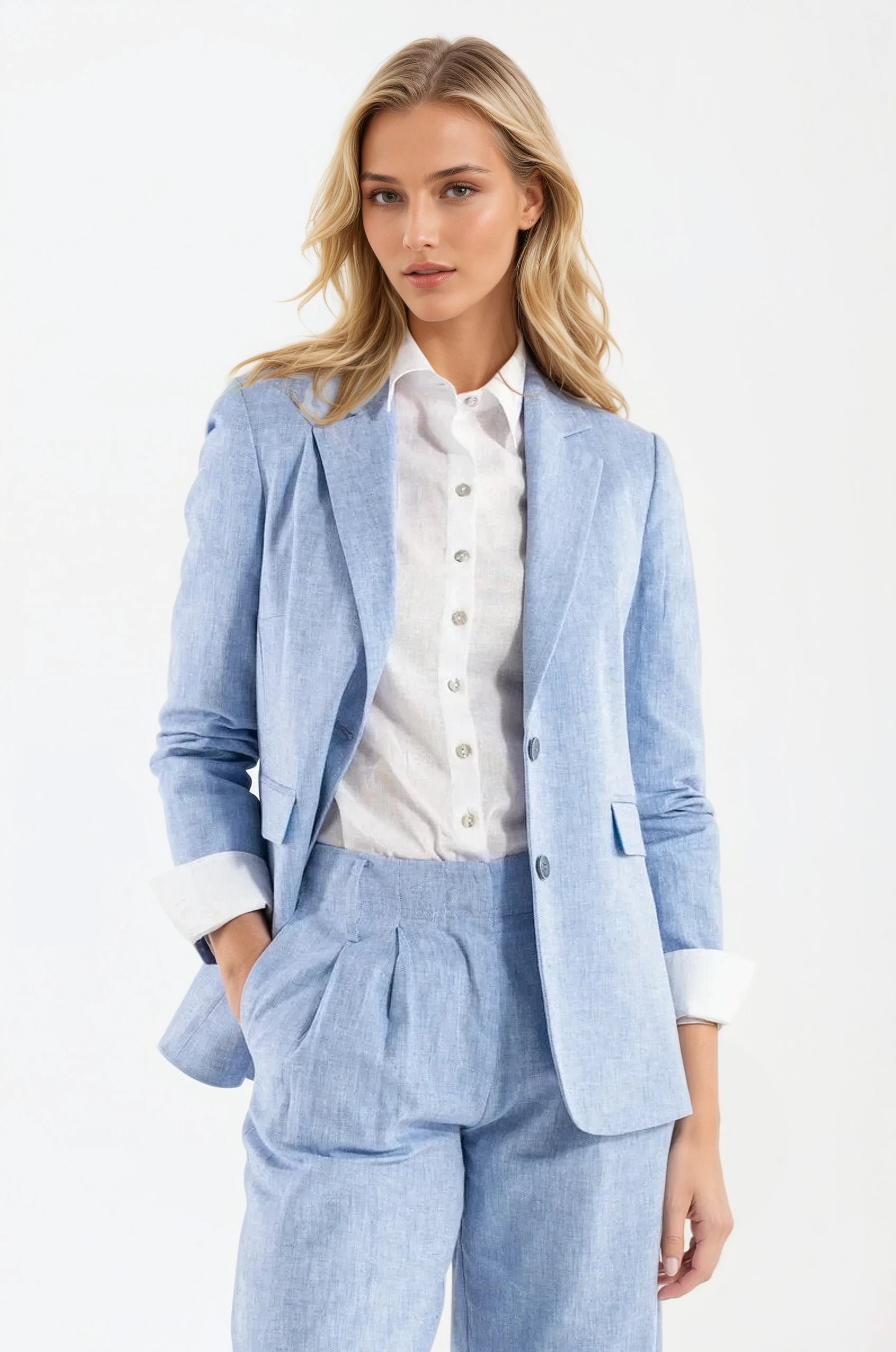 Blazer Milano Colore Cielo