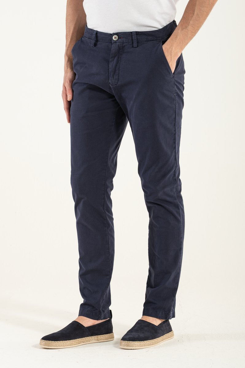 Pantaloni de vară de primăvară albastră