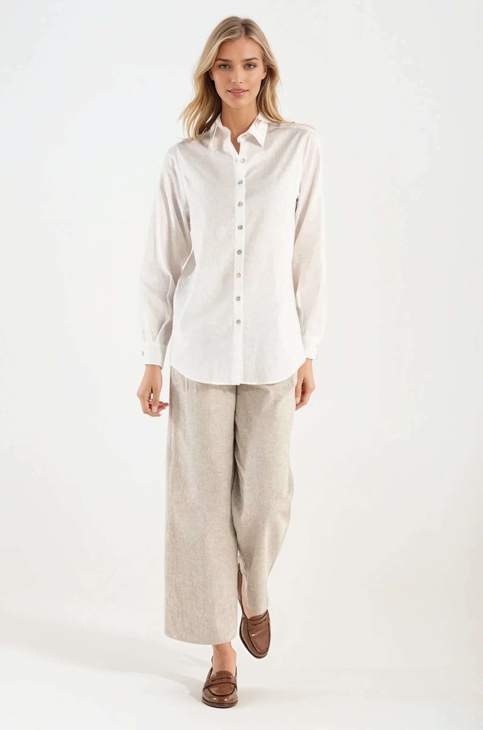 Camicia di Lino Naturale Portofino
