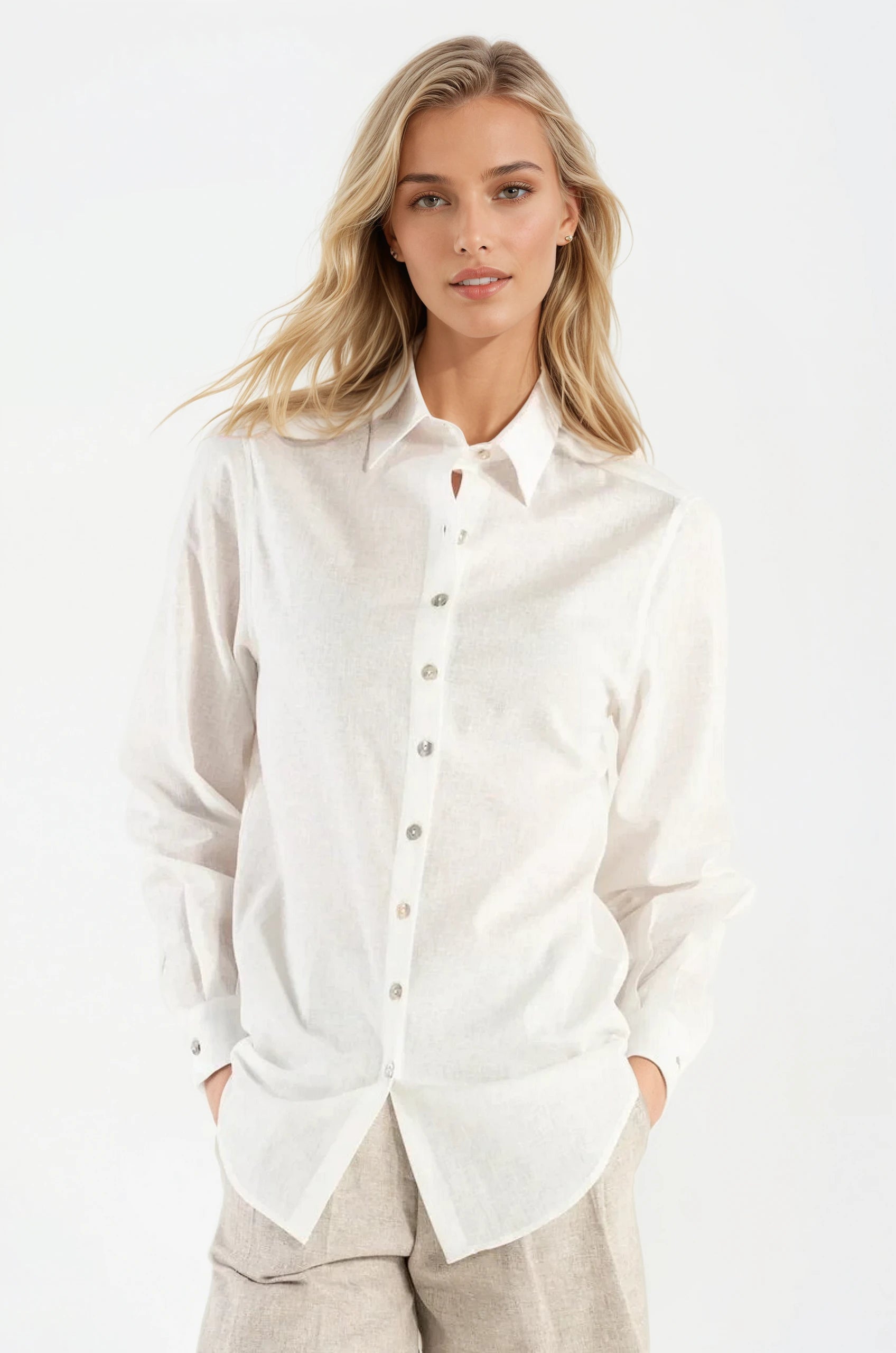 Camicia di Lino Naturale Portofino