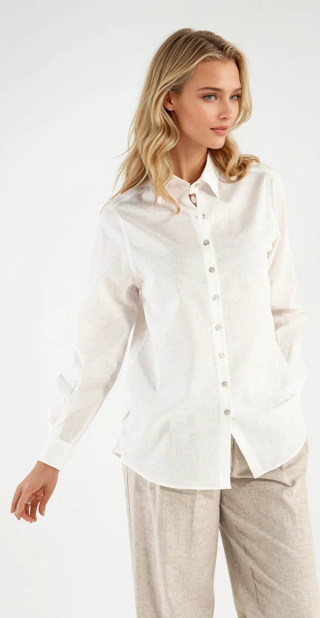 Camicia di Lino Naturale Portofino