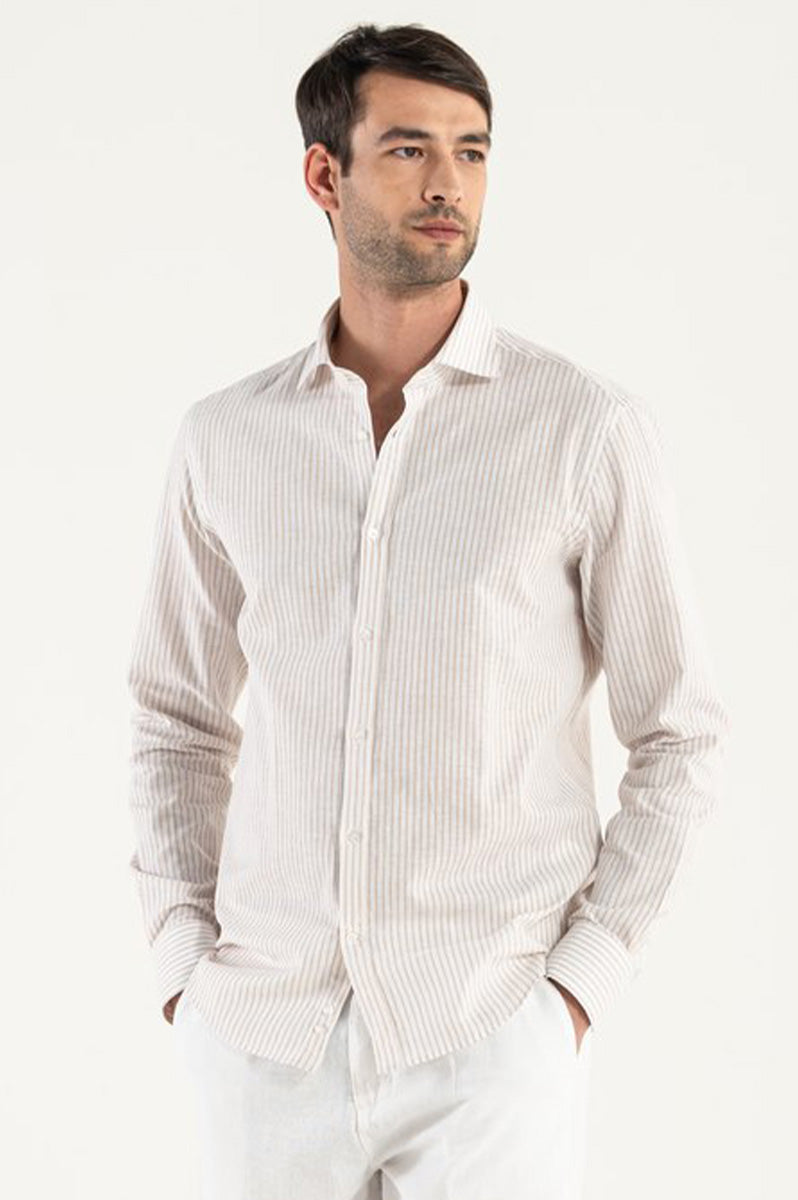 Lino Bacchetta Beige shirt